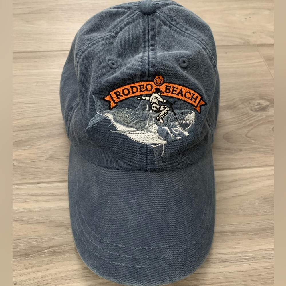 Rodeo Beach Cowboy Riding Shark Strap-back